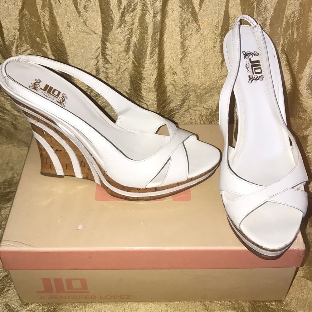 White summer Wedges